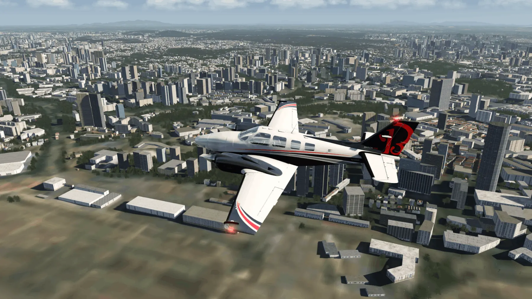 Aerofly FS 4 - Baron 58 - Singapour