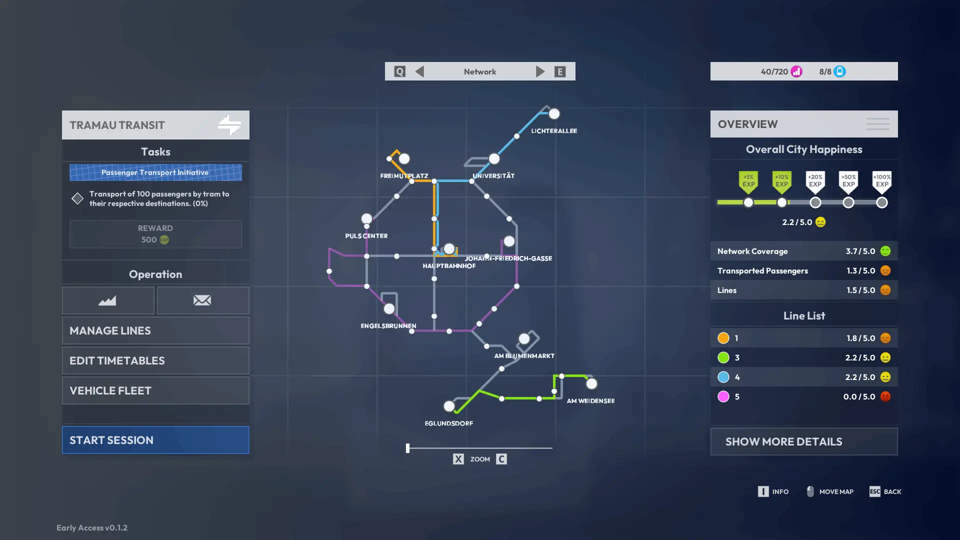 City Transport Simulator Tram - Menu