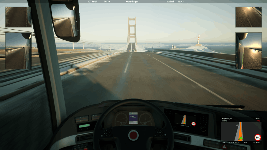 Fernbus Simulator - Storebæltsbroen