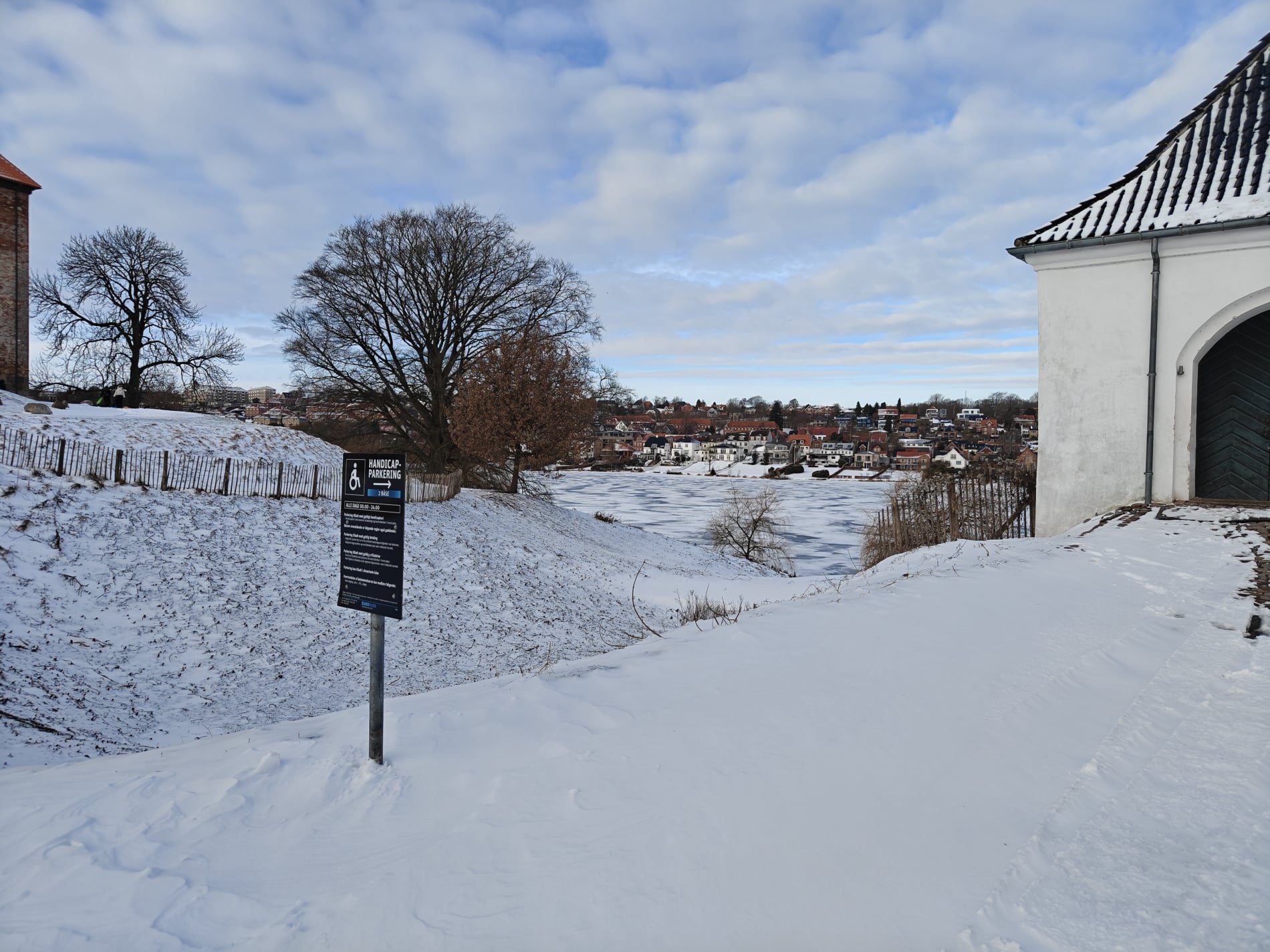 Udsigt mod Slotssøen - Februar 2026