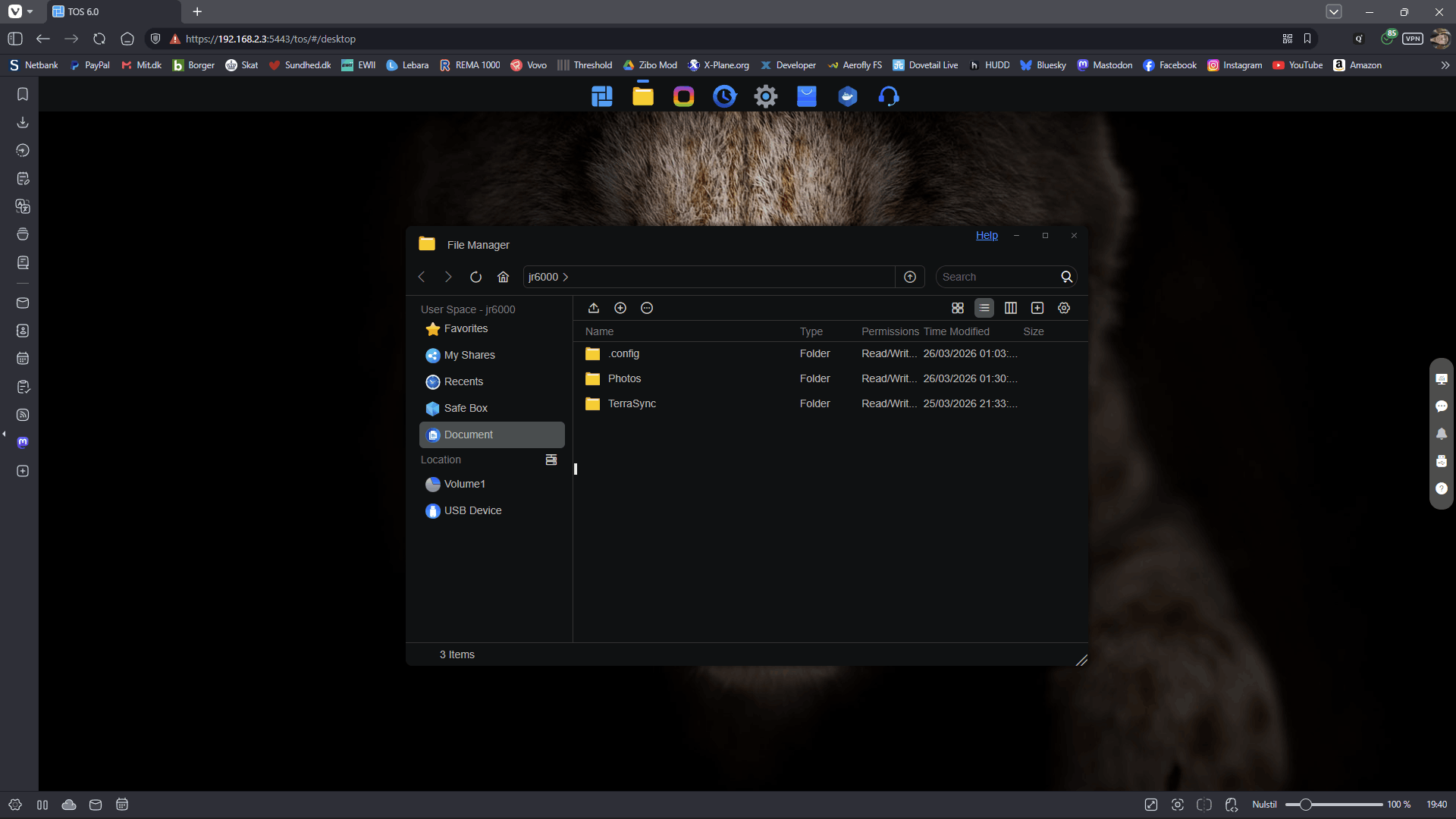 TOS 6 Desktop - Filemanager