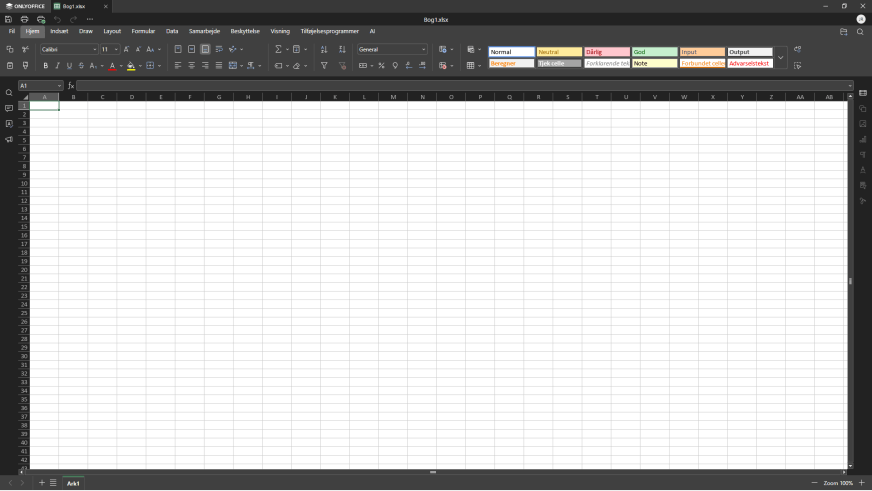 OnlyOffice - Regneark