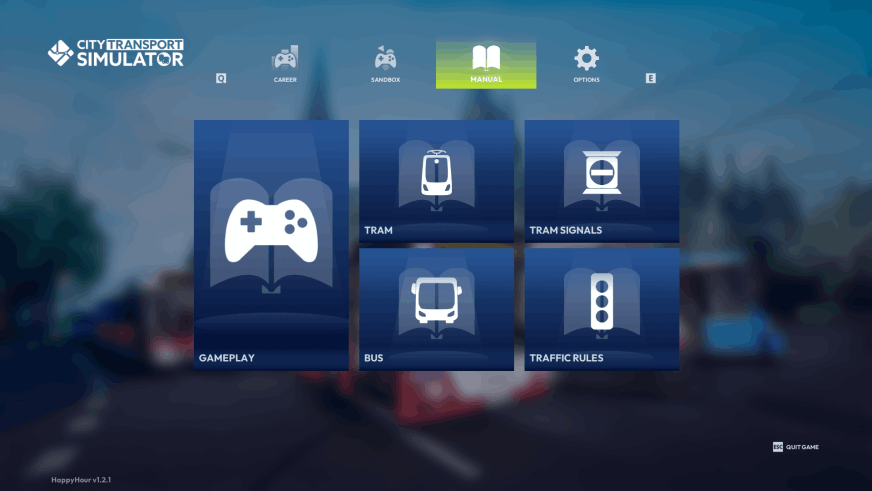 City Transport Simulator - Menu