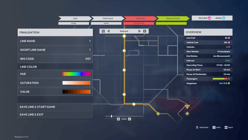 CTS Tram & Bus - Menu 