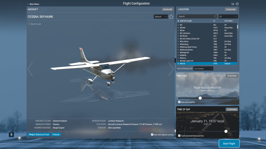 X-Plane 12 - Cessna 172SP